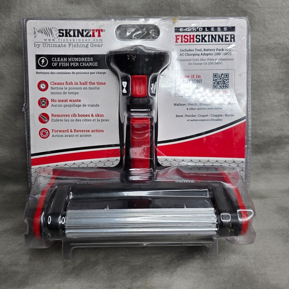 SKINZIT Electric Fish Skinner Ultimate Fishing Gear Model FS1000B New Open Box